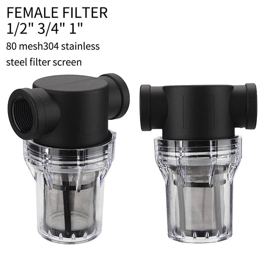Garden Watering Filter 1/2'' 3/4'' 1'' Plastic Impurity Prefilter Aquaculture Household Water Pipe Filter Irrigation System Peaceful Pleasures Health and Wellness