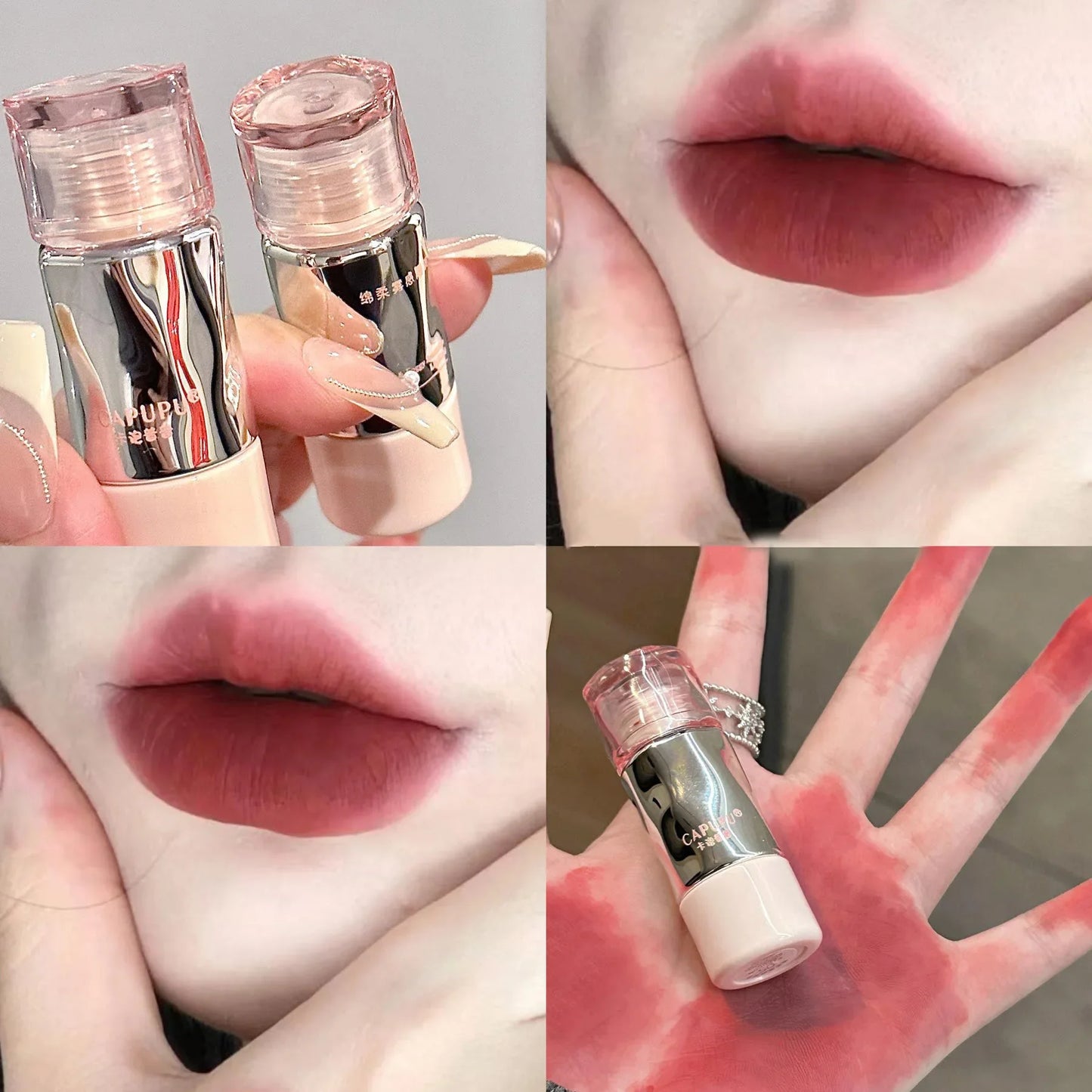 Matte Mousse Lip Gloss – 8 Colors, Waterproof & Long-Lasting