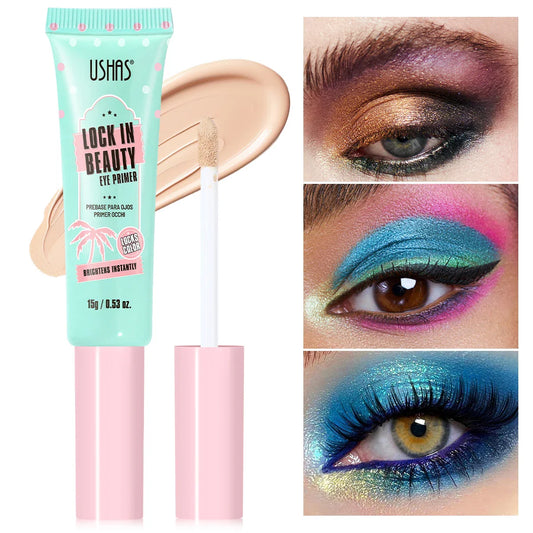 USHAS Eye Primer Cream – Long-Lasting Makeup Base, All Skin Types Eye Primer Oasis Select