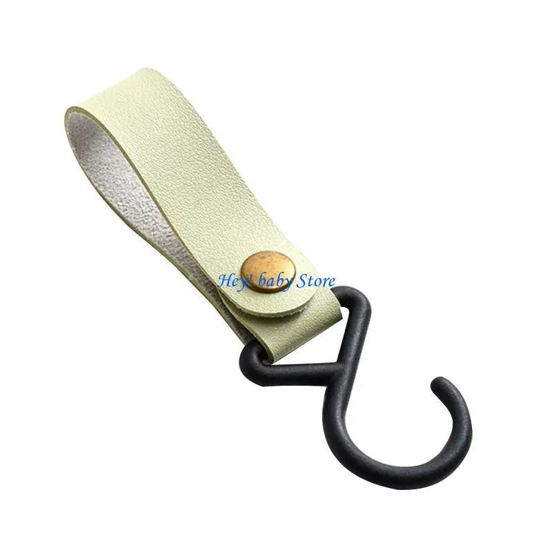 PU Leather S Hook Strap Loop Buckle – Stroller Bag Hanger