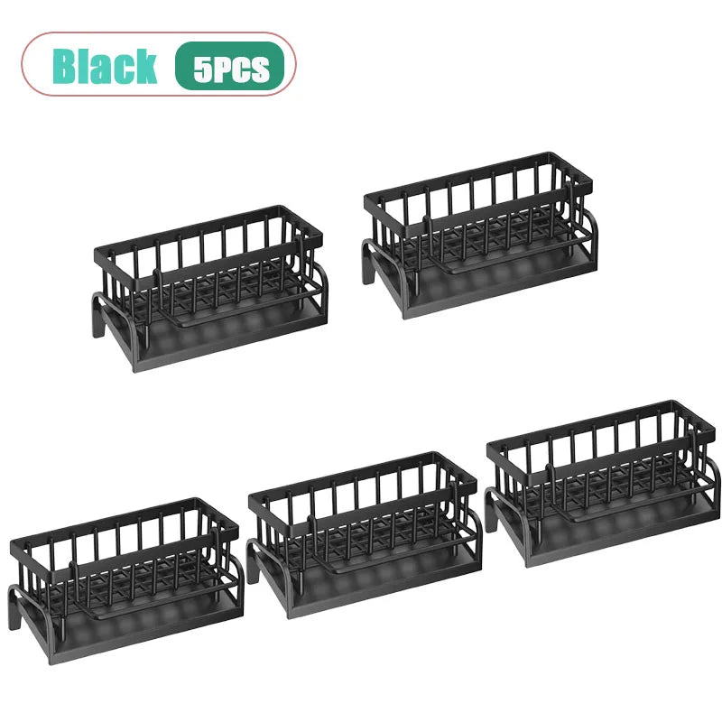 Kitchen Sink Caddy Organizer – Sponge, Soap & Towel Bar Rack