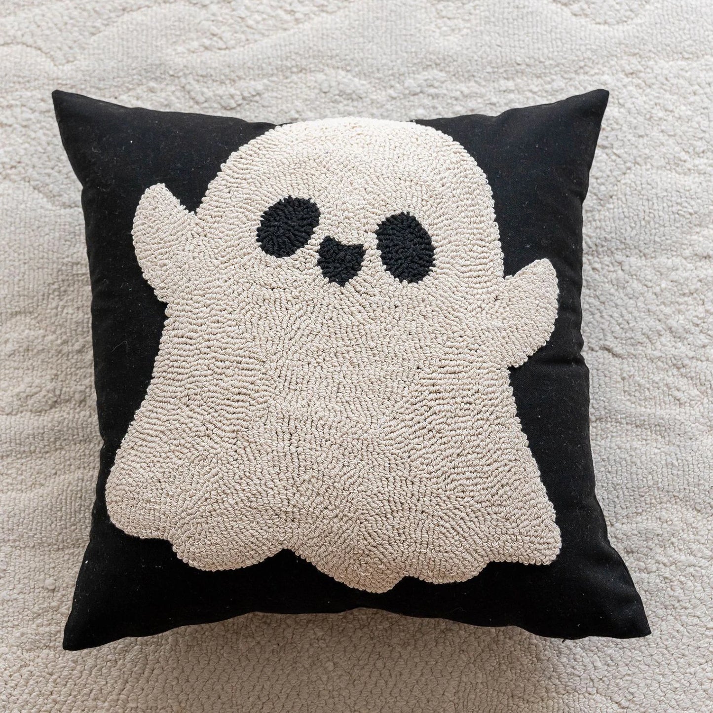 Battilo Halloween Decorative Pillow Cover Orange Pumpkin Cushion Case for Sofa Couch Linen Cotton Pillowcase for Home Fall Decor Peaceful Pleasures Health and Wellness Black 45x45cm