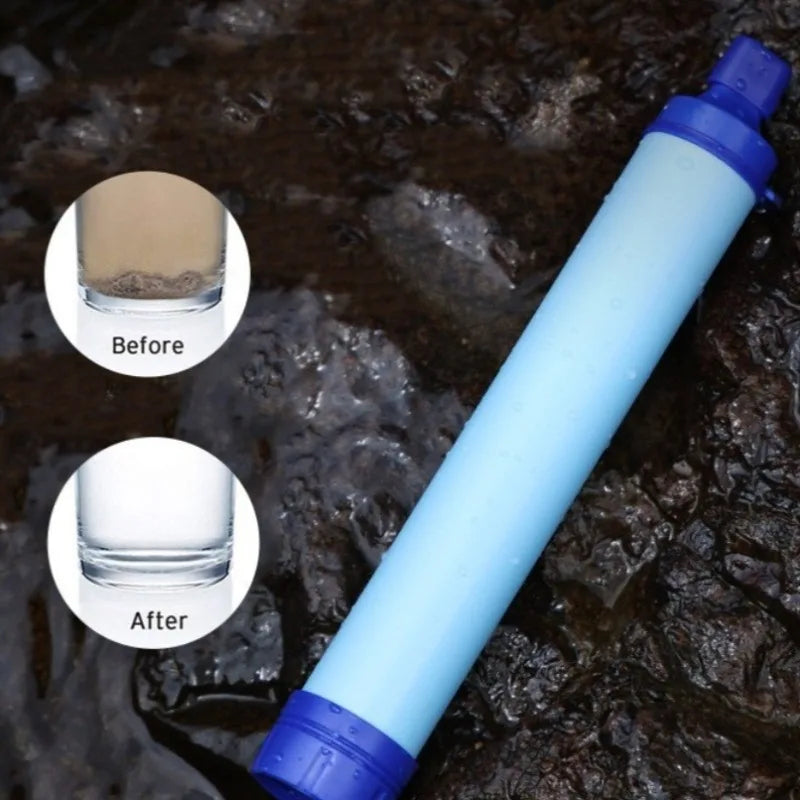 Multifunctional Portable Filter Direct Drinking Water Pipe Wilderness Survival Drinking Water Purifier Emergency Tool Peaceful Pleasures Health and Wellness