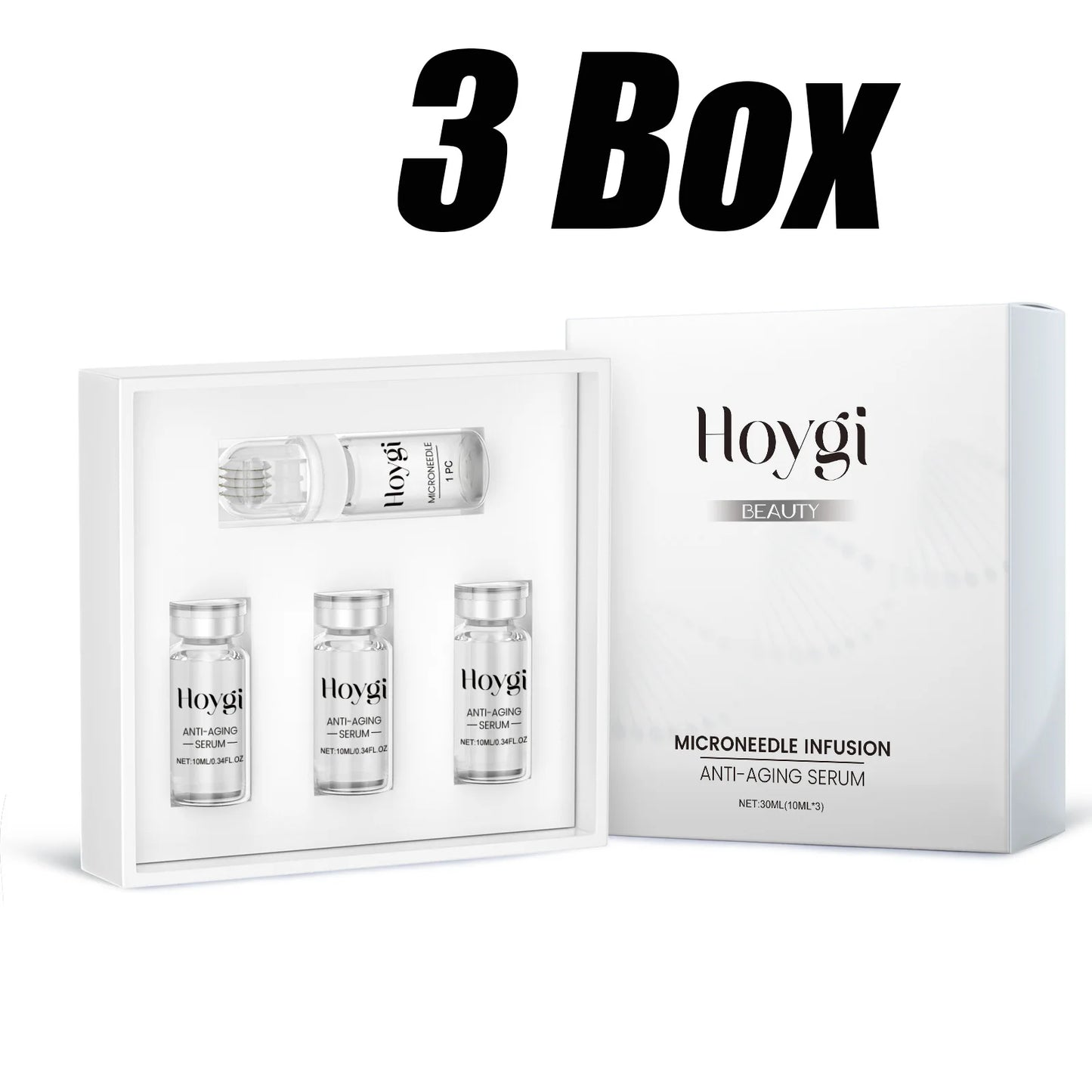 Hyaluronic Acid Microneedle Roller Set – Firming Face Serum