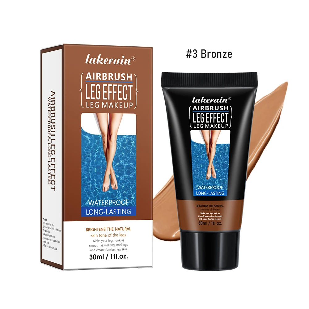 Body Foundation 100ml Tan Leg Makeup Lotion Even Skin Tone Waterproof Long Lasting Body Tanning Cream Medium Bronze Leg Makeup Peaceful Pleasures Health and Wellness color3 30ml