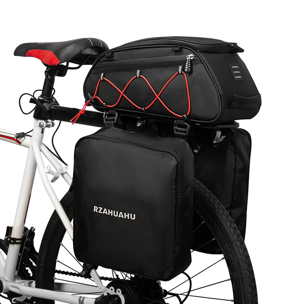 Waterproof Bicycle Rear Seat Bag Cooler 3in1 Bike Rack Trunk 2 Side