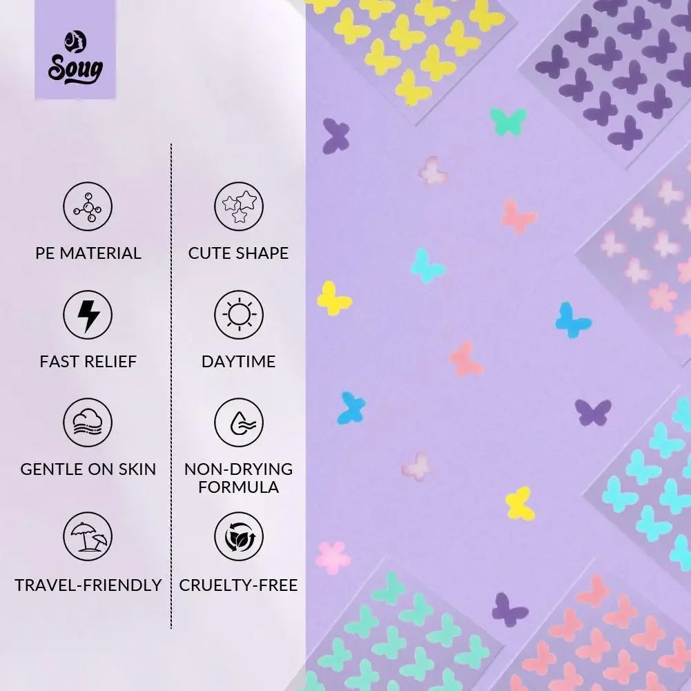 Acne Pimple Patches – Butterfly, Heart & Star Shapes, 120–420ct Peaceful Pleasures Health and Wellness