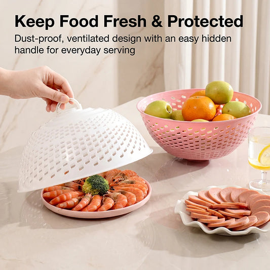 Mesh Food Cover Tent – Reusable Outdoor Picnic Screen Cover to Keep Out Flies, Bugs & Mosquitoes Peaceful Pleasures Health and Wellness
