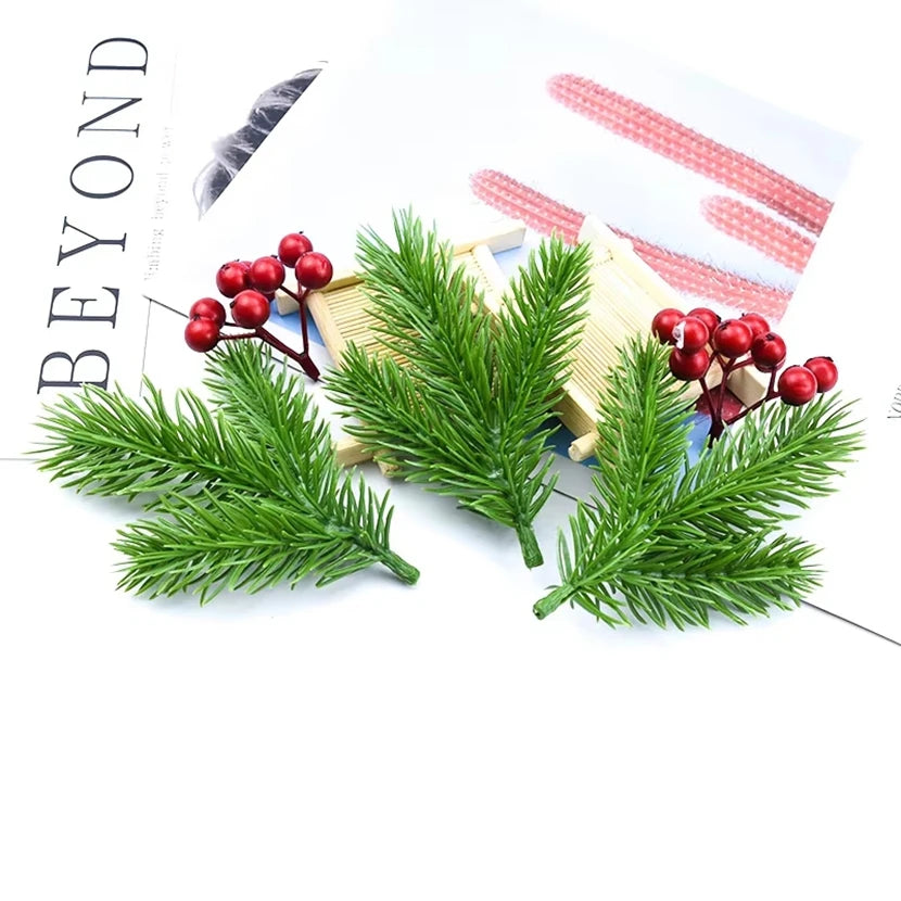 Artificial Green Grass Picks 10/30Pcs | Christmas & Wedding Decor