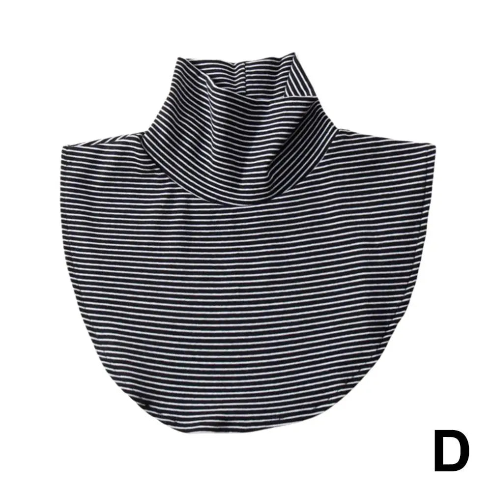 Versatile Winter Modal High Neck Fake Collar Solid Detachable Fashion Color Warm Collar Jersey Turtleneck Elastic Practical New Peaceful Pleasures Health and Wellness