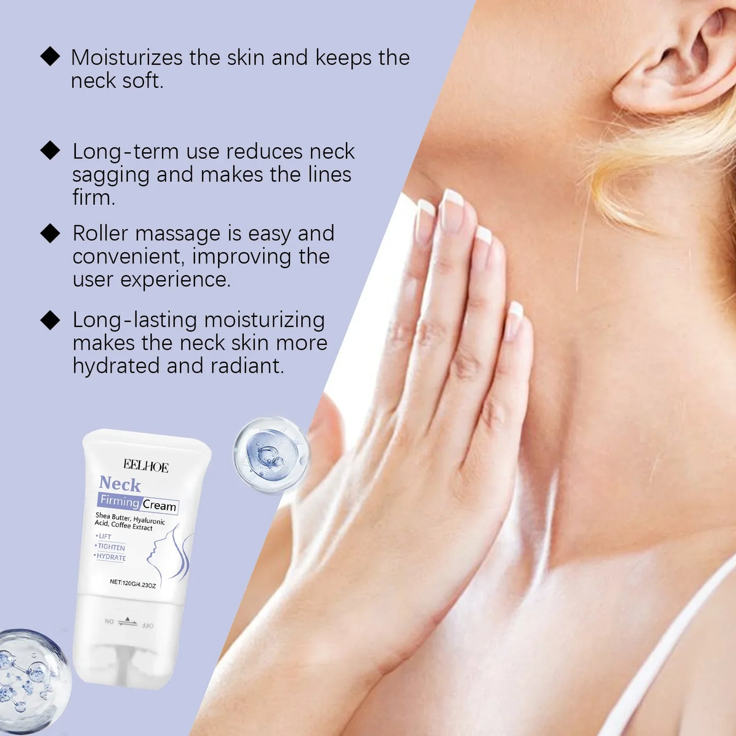 Firming Roll-On Neck Cream – Hydrating & Wrinkle-Reducing