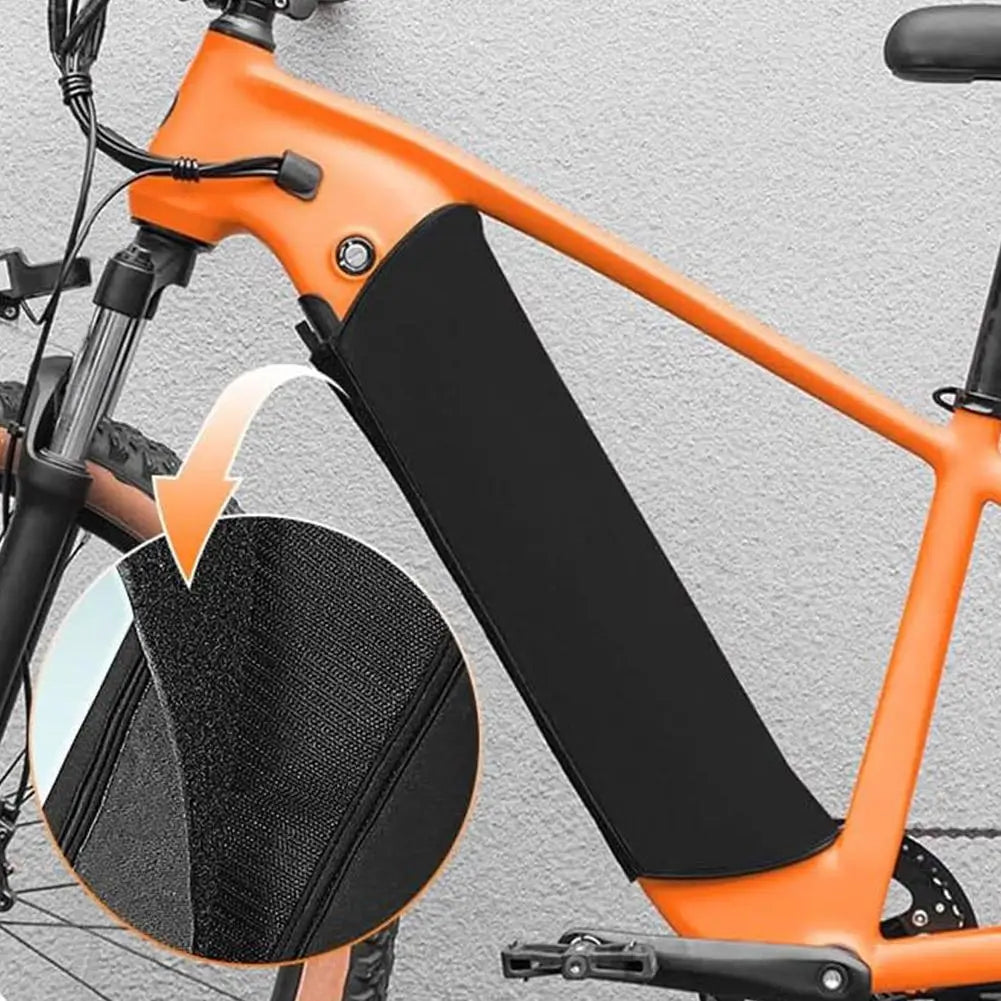 Electric Bicycle Lithium Battery Cover Protective Case Dustproof Cold Resistant Waterproof Shield for Bike Frame Peaceful Pleasures Health and Wellness