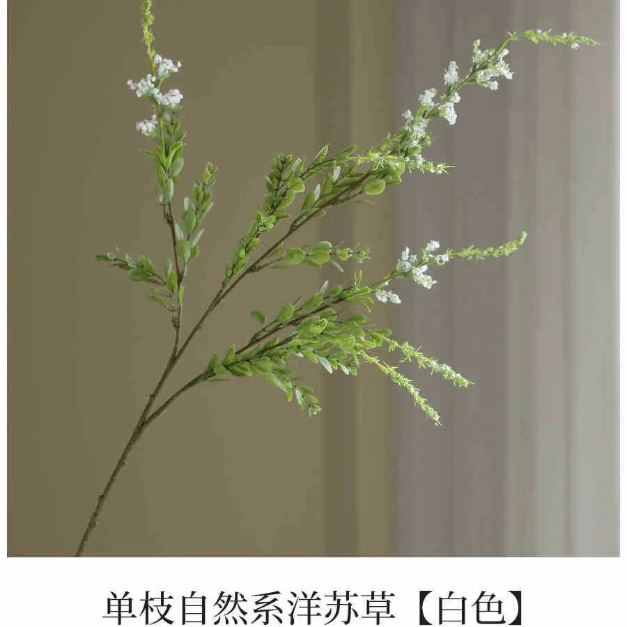 5-Pack Artificial Sage Grass Silk Flowers for Wedding & Home Decor