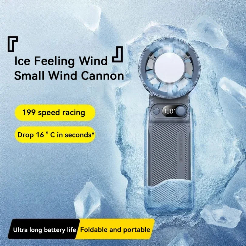 Portable Handheld Fan 3-in-1 | 199 Speeds, 8000mAh Battery