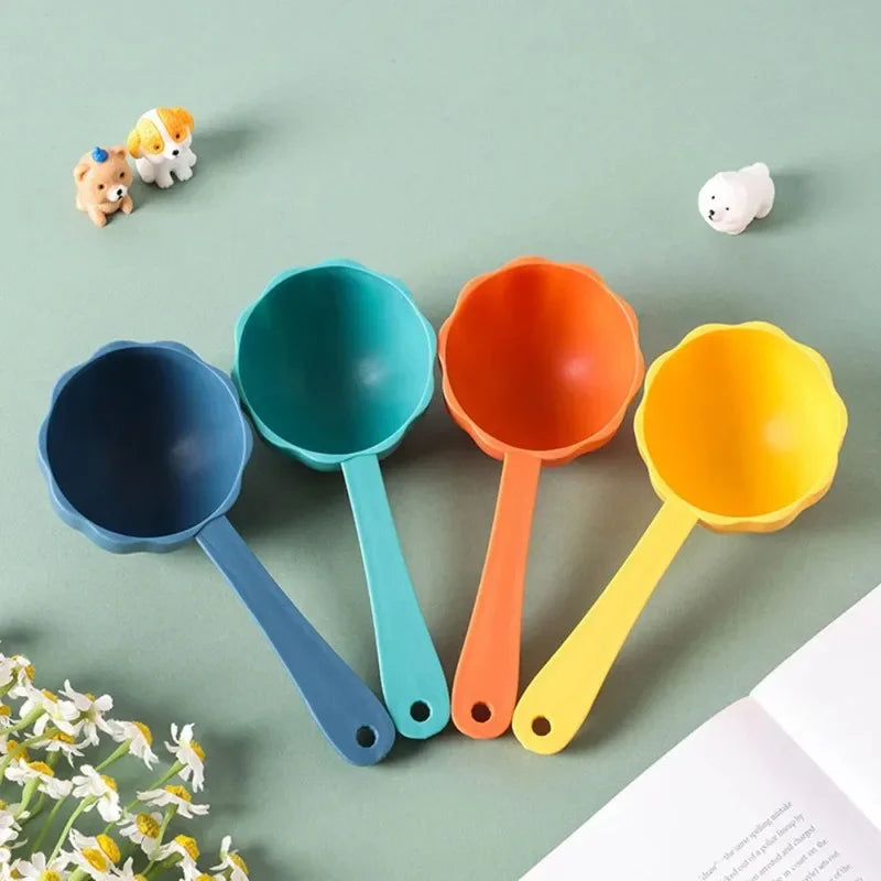 Round Bottom Pet Food Scoop – Cat & Dog Measuring Spoon