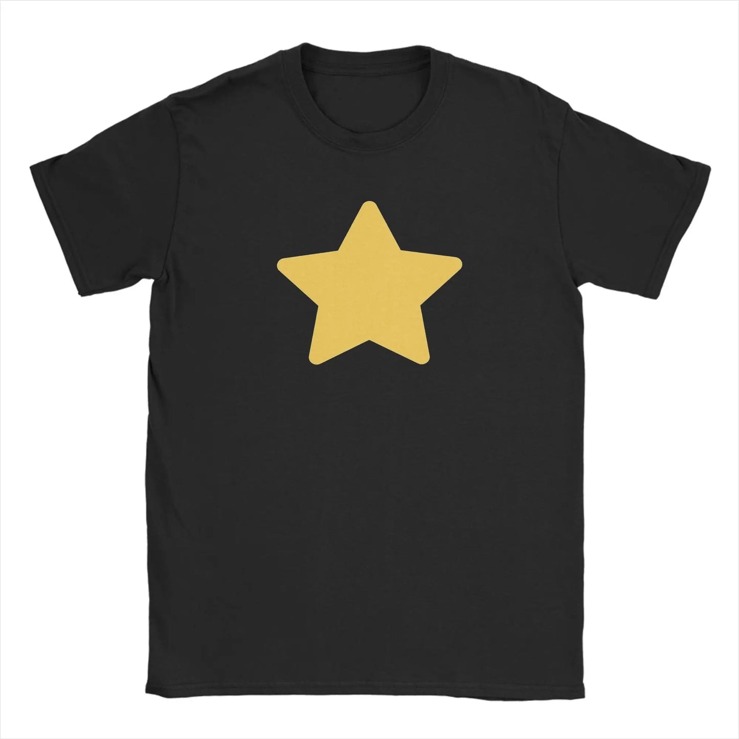 Stevens Universes Men's T Shirt Cartoon Novelty Tees Short Sleeve Crew Neck T-Shirts Pure Cotton Gift Idea Clothes Peaceful Pleasures Health and Wellness black 6XL