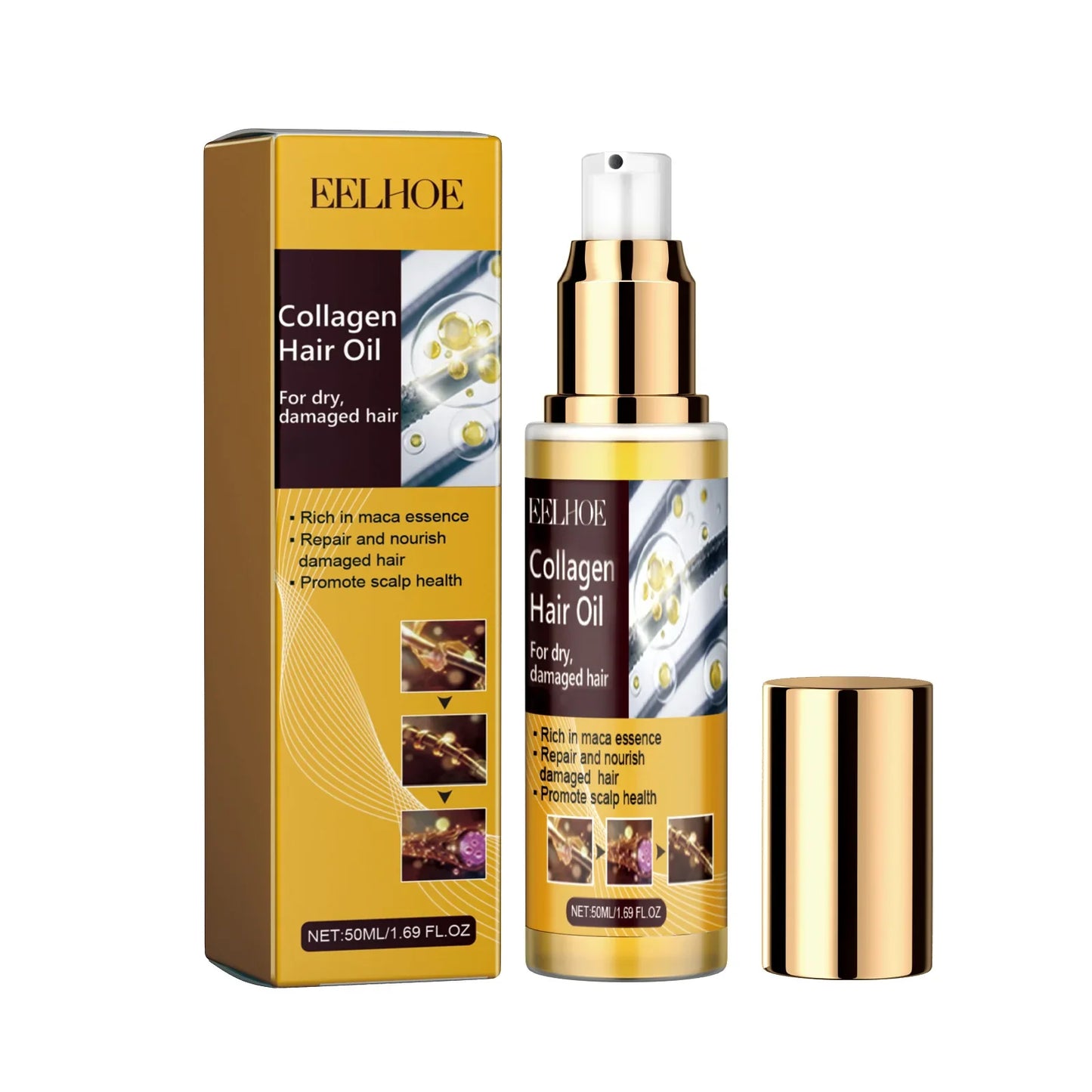 Eelhoe Collagen Keratin Hair Mask – Repair Frizz & Moisturize