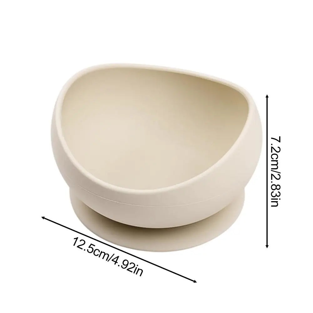 Spill-Proof Silicone Pet Bowl with Suction Cup Base