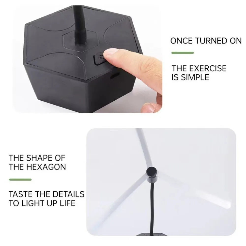 USB Rechargeable Fly Repellent Fan – Silent Food Protection