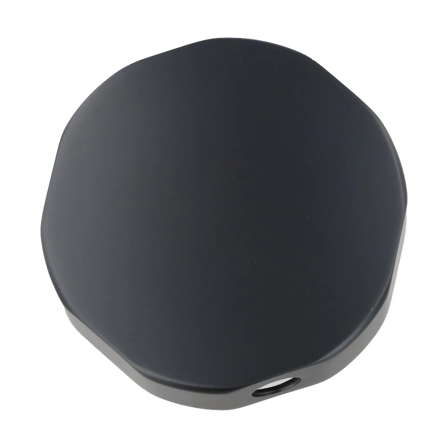 74mm Brass Bathtub Rotating Knob | Black Overflow Control