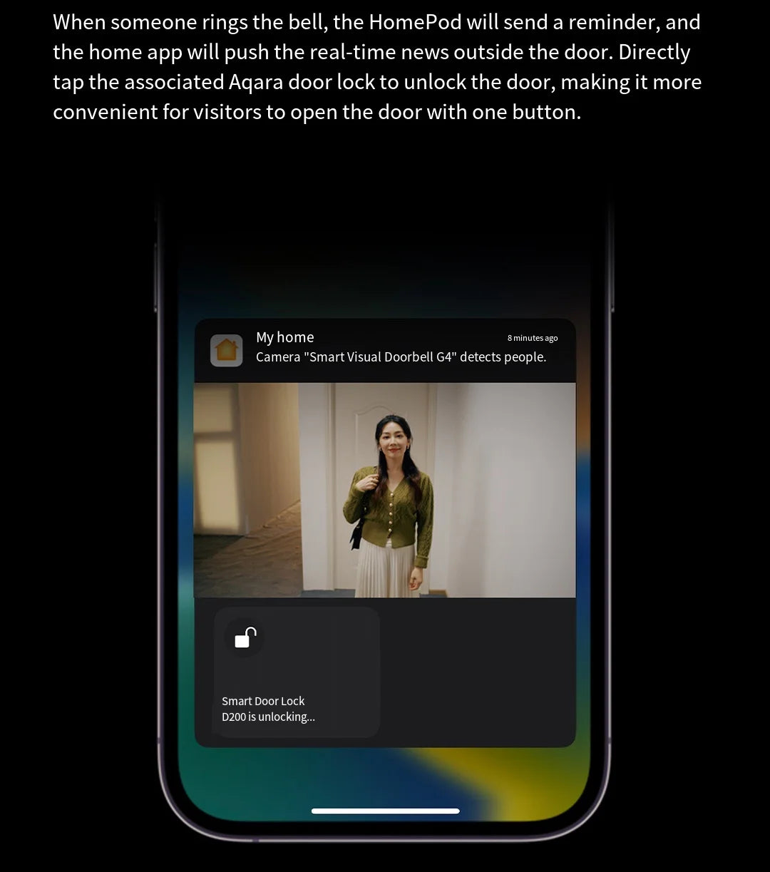 Aqara G4 Video Doorbell 1080P HD Pixels Visual Door Bell For Apple Homekit App Remote Control Electronic Cat Eye Smart Home Peaceful Pleasures Health and Wellness