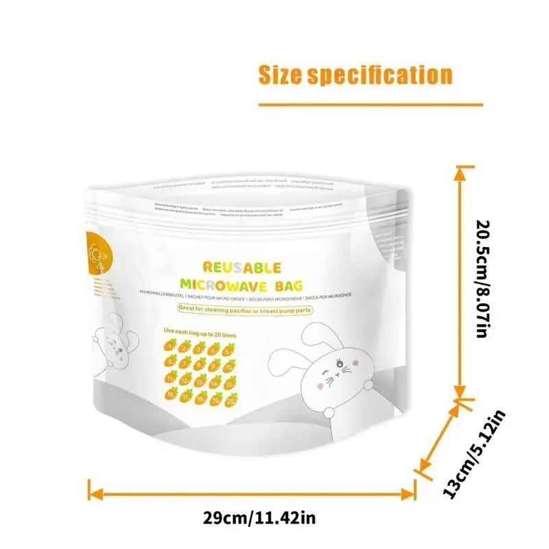 Microwave Sterilizer Bags for Baby Bottles & Breast Pumps