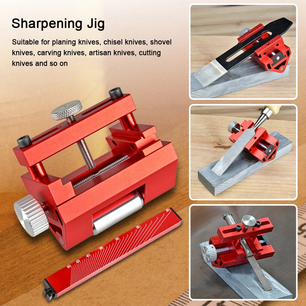 Manual Knife Sharpener Metal Abrasive Tools Sharpening Jig Angle