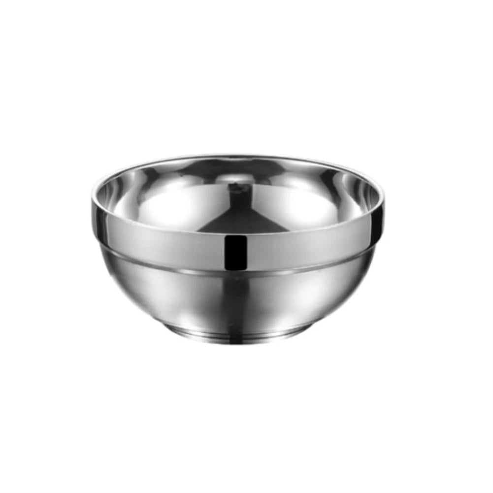 Stainless Steel Bowl Double Layer Thickening Family Kitchens Outdoor