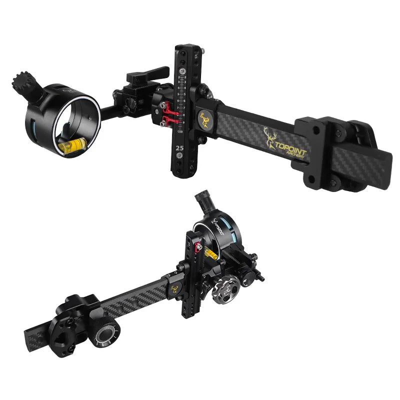 TX9610 Compound Bow Sight Single Pin Micro Adjustable 0 019 Fiber