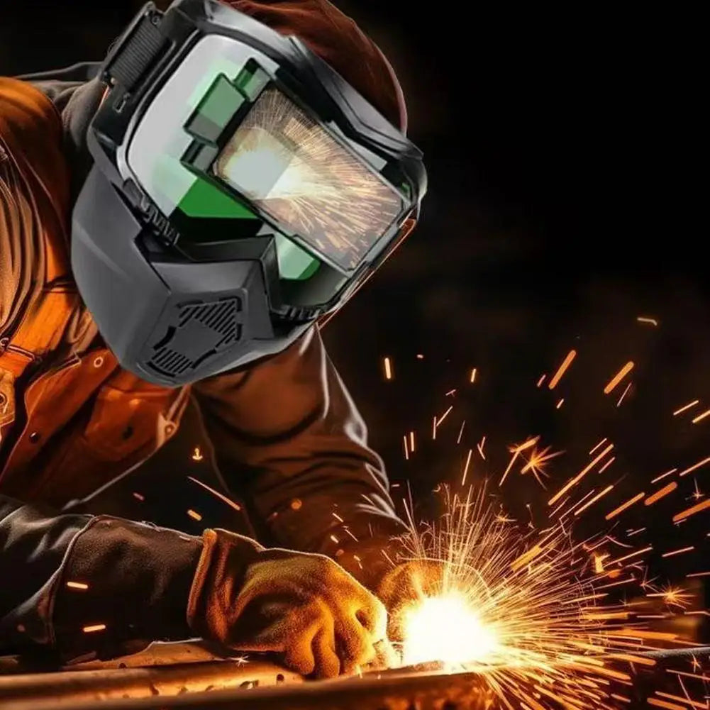 Auto-Darkening Welding Helmet – Anti-Glare Head-Mounted Mask