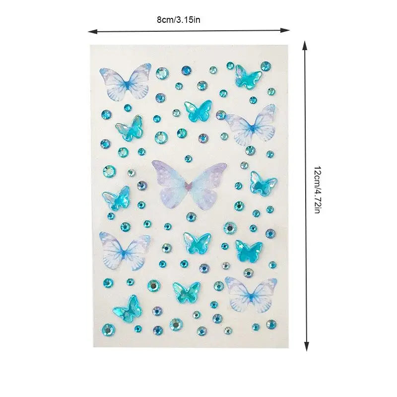 Glitter Face Stickers & Eyeshadow Palette – Kids Stage Makeup