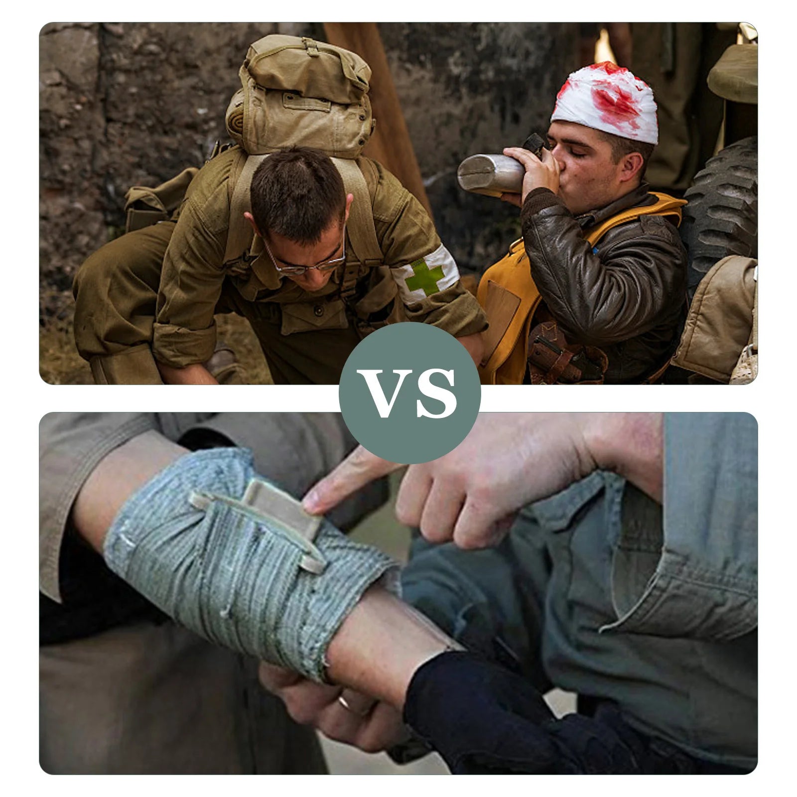 5/10PCS Israeli Bandage First Aid Trauma Hemostatic Bandage Kit Wound Traumatic Emergency Compression Bandages Medical Army Aid Peaceful Pleasures Health and Wellness