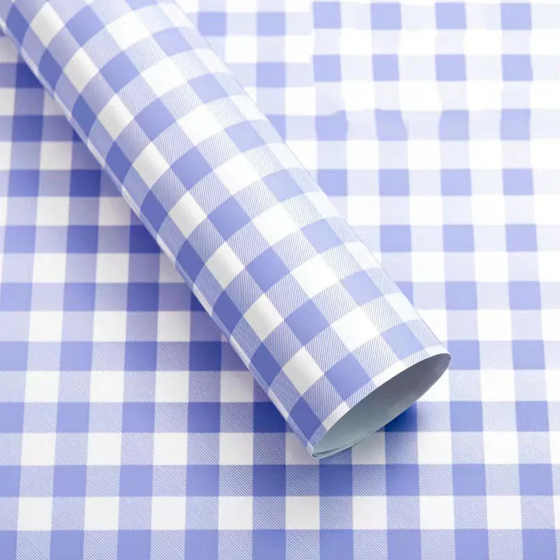 Waterproof Gingham Wrapping Paper 58x58cm | 20 Sheets Floral Gift
