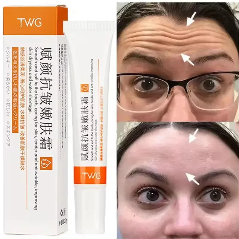 Retinol Wrinkle Removal Face Cream Anti-Aging Firming Lifting Fade Fine Lines Products Moisturizing Brighten Repair Skin Care Peaceful Pleasures Health and Wellness Orange anti-wrinkle