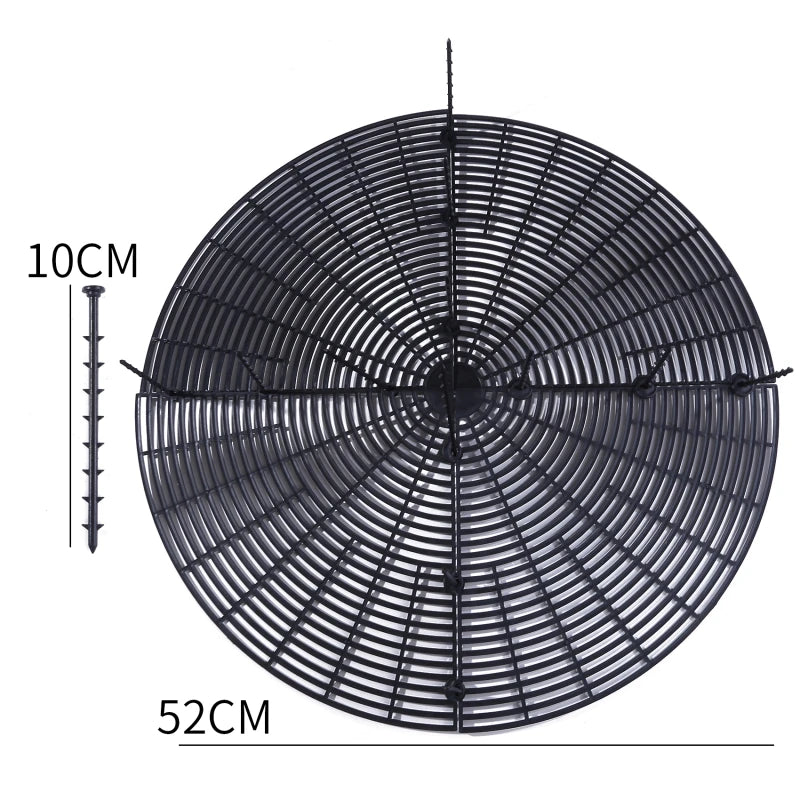 Plant Pot Soil Guard Grid Cover with Nails | Cat & Baby Safe