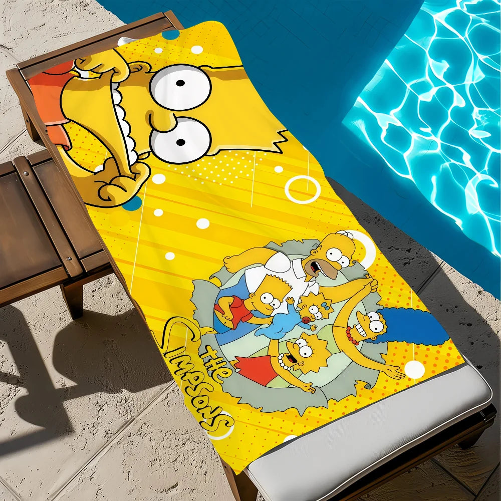 Cartoon Quick-Dry Beach Towel | Soft Pool & Travel Towel Quick-Dry Beach Towel Peaceful Pleasures Health and Wellness z3 STJ70x140CM