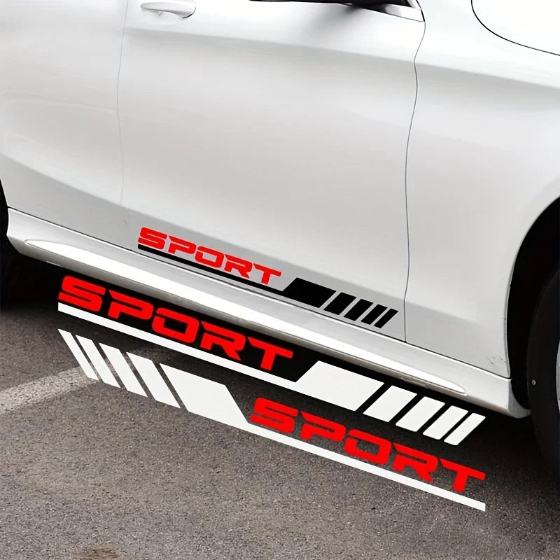 Stylish Sport Diagonal Stripe Car Door Stickers Peaceful Pleasures Health and Wellness
