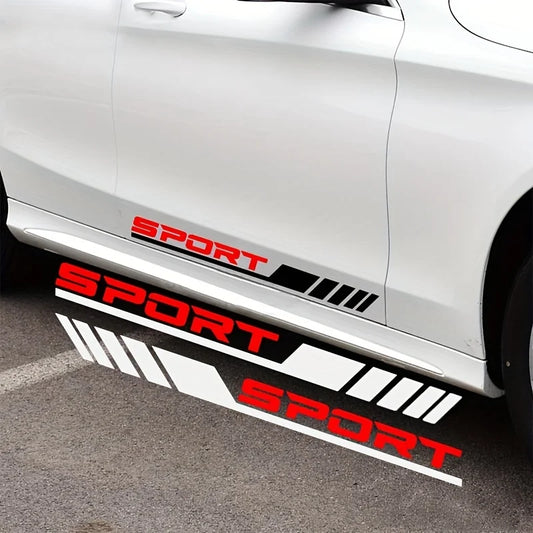 Stylish Sport Diagonal Stripe Car Door Stickers Peaceful Pleasures Health and Wellness
