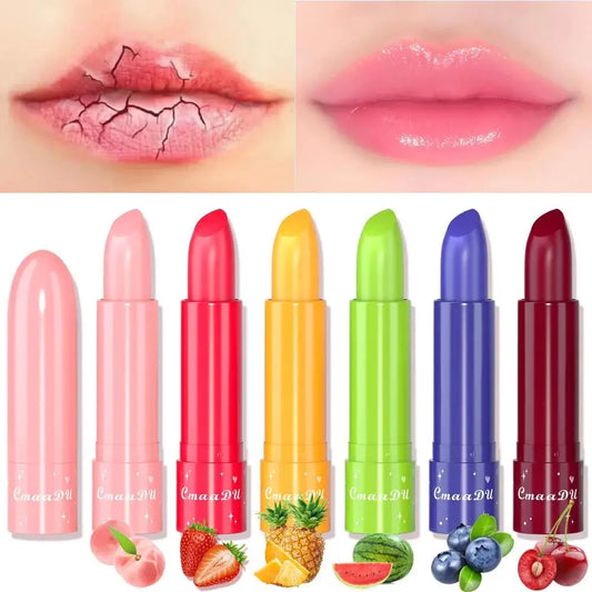 CmaaDu 6-Color Changing Lipstick – Fruit Tinted Lip Balm Tinted Lip Balm Oasis Select