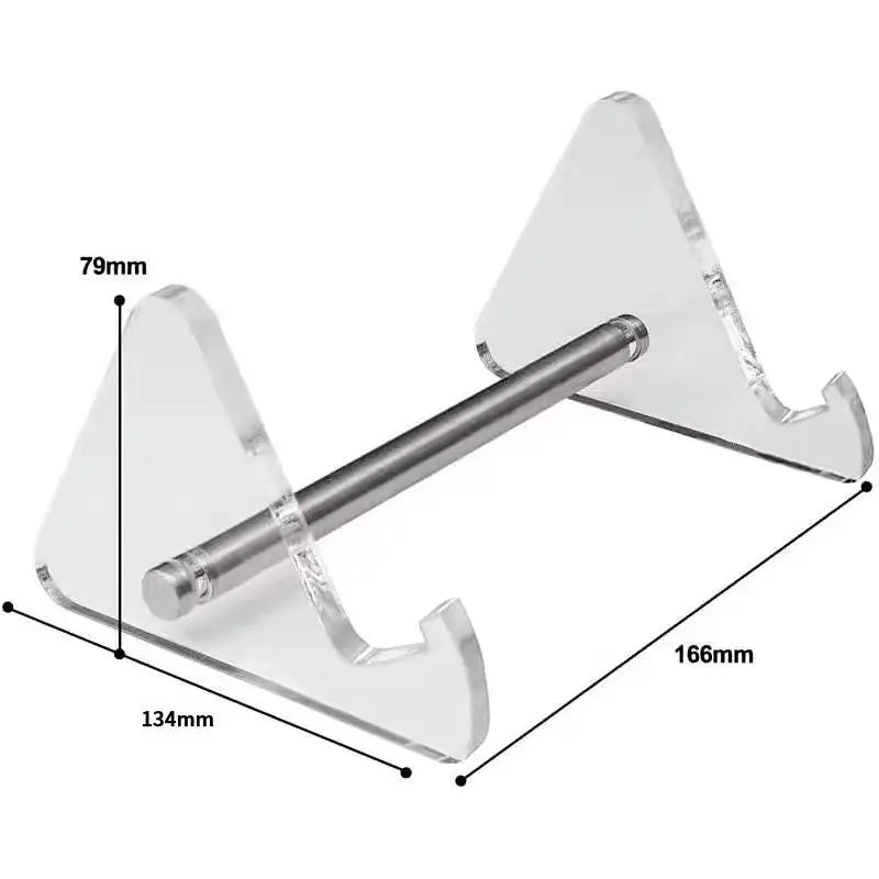 Portable Clear Acrylic Keyboard Display Stand Foldable Lightweight Mechanical Keyboard Holder Rack for Desk Travel Storage Peaceful Pleasures Health and Wellness White 1 tiers