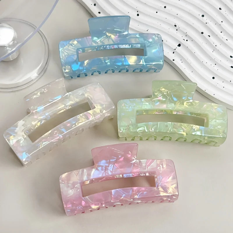 4-Piece Large Mermaid Hair Clips – Elegant Claw Clips for Daily & Festival Wear Hair Clips Peaceful Pleasures Health and Wellness