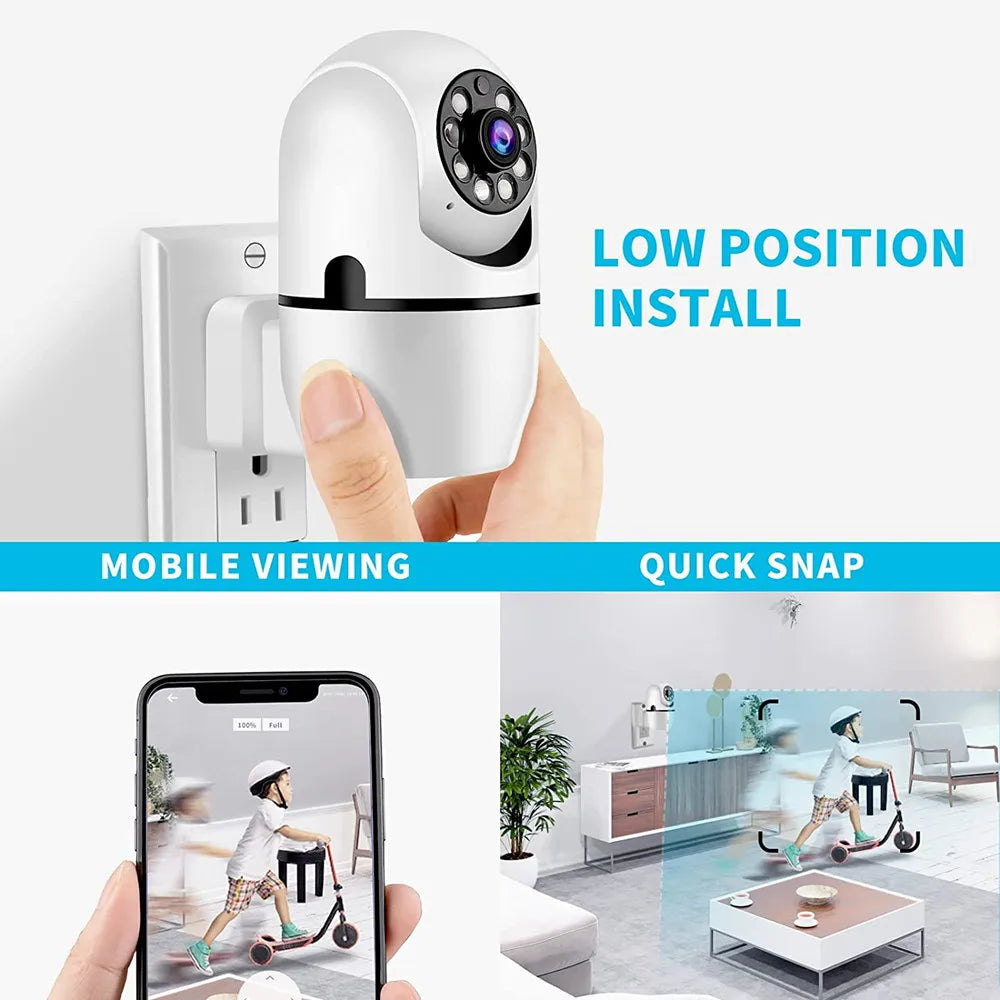 Tuya WiFi IP Camera 1080P HD Wireless Two-way Audio Night Vision Motion Detection Security Cameras Indoor Smart Home Security Peaceful Pleasures Health and Wellness