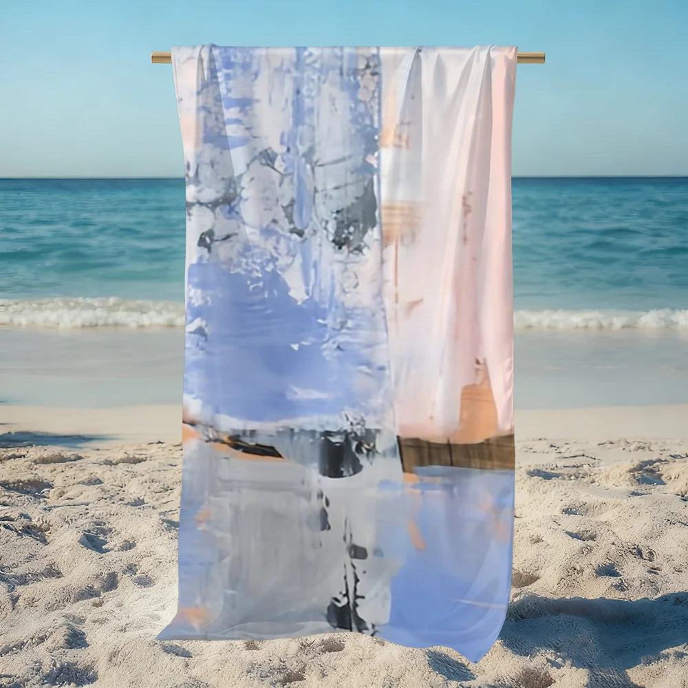 Quick-Dry Cushion Pattern Beach Towel | Soft, Lightweight Quick-Dry Beach Towel Peaceful Pleasures Health and Wellness