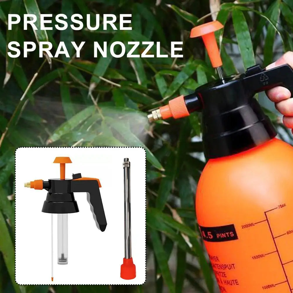 3/2L Hand Pressure Sprayer Spray Bottle Garden Sprayer Head & Metal Extended Nozzle for Watering Cleaning Disinfection Sprayers Peaceful Pleasures Health and Wellness