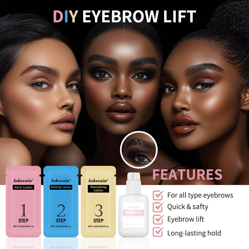 Brow Lamination Kit At Home DIY Eyebrow Lamination Kit Professional Eye Brow Perm Kit Instant DIY Eyebrow Lift Kit for Fuller Peaceful Pleasures Health and Wellness
