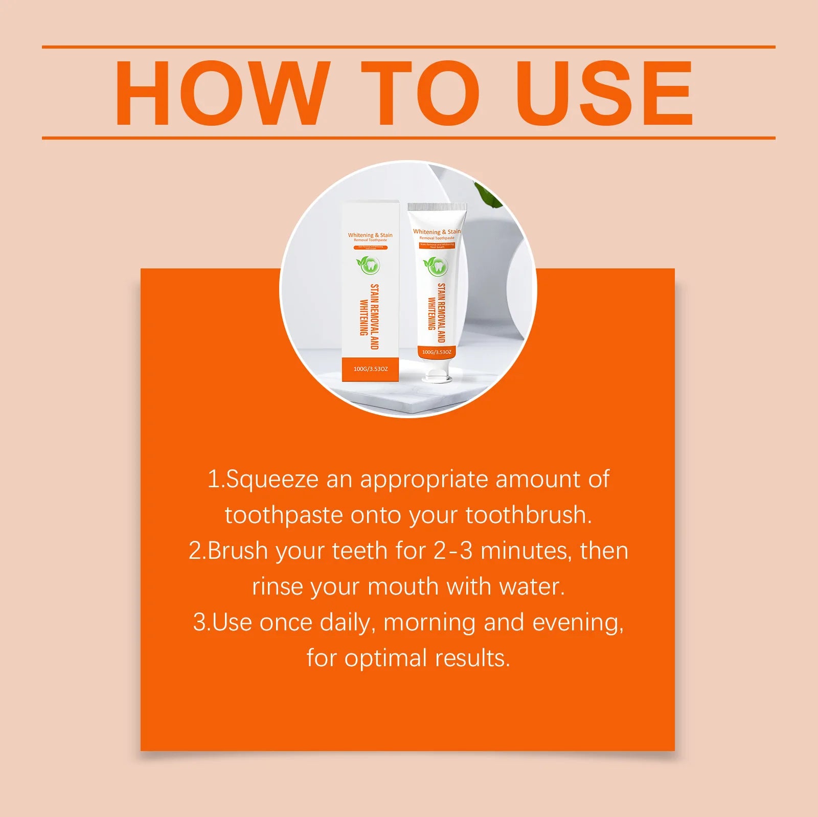 Whitening Toothpaste Eliminate Coffee Tea Stain Soothing Refreshing Brighten Teeth Fresh Breath Inhibit Oral Bacteria Oral Care Peaceful Pleasures Health and Wellness