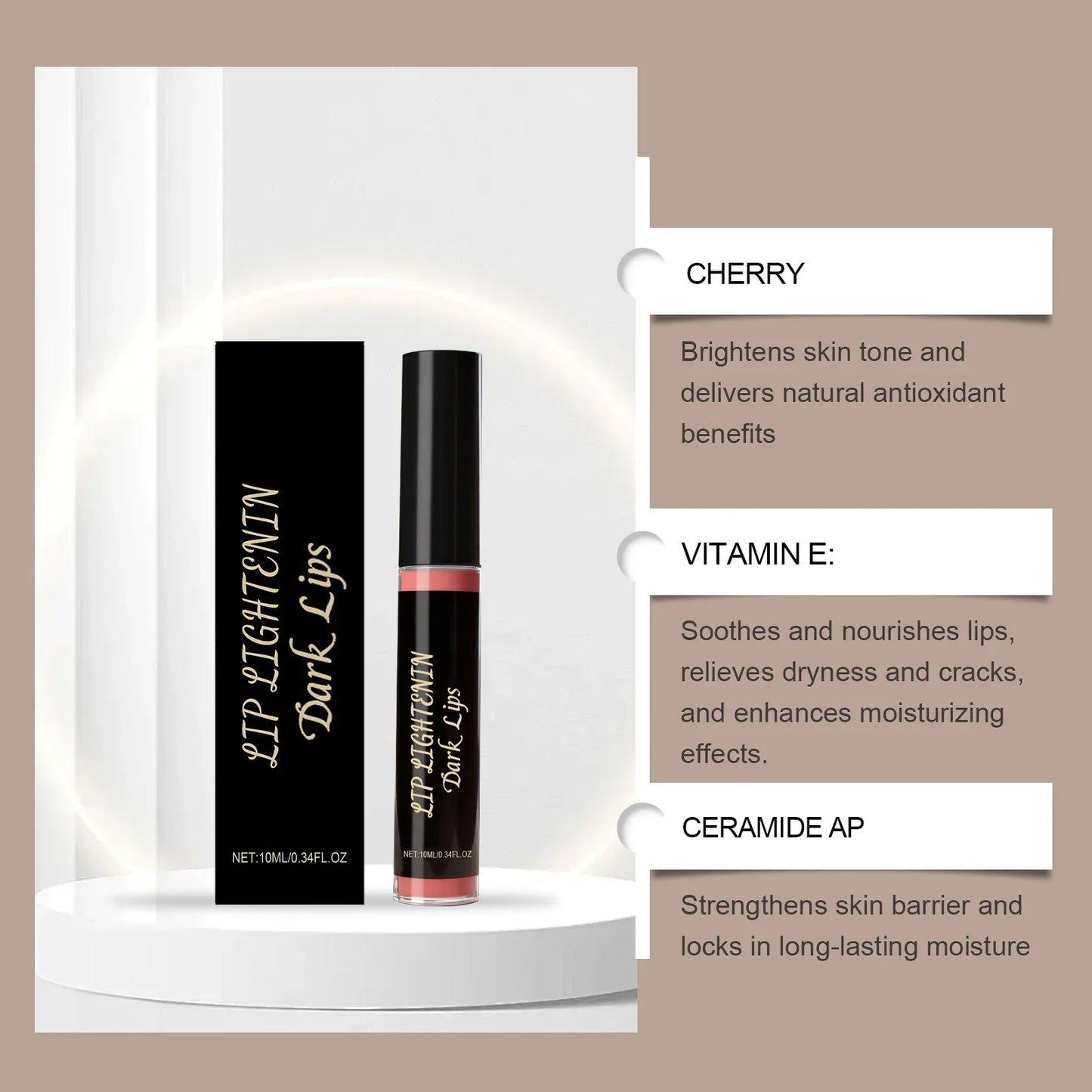 Hoygi Lip Lightening Oil – Vitamin E & Ceramide Lip Gloss