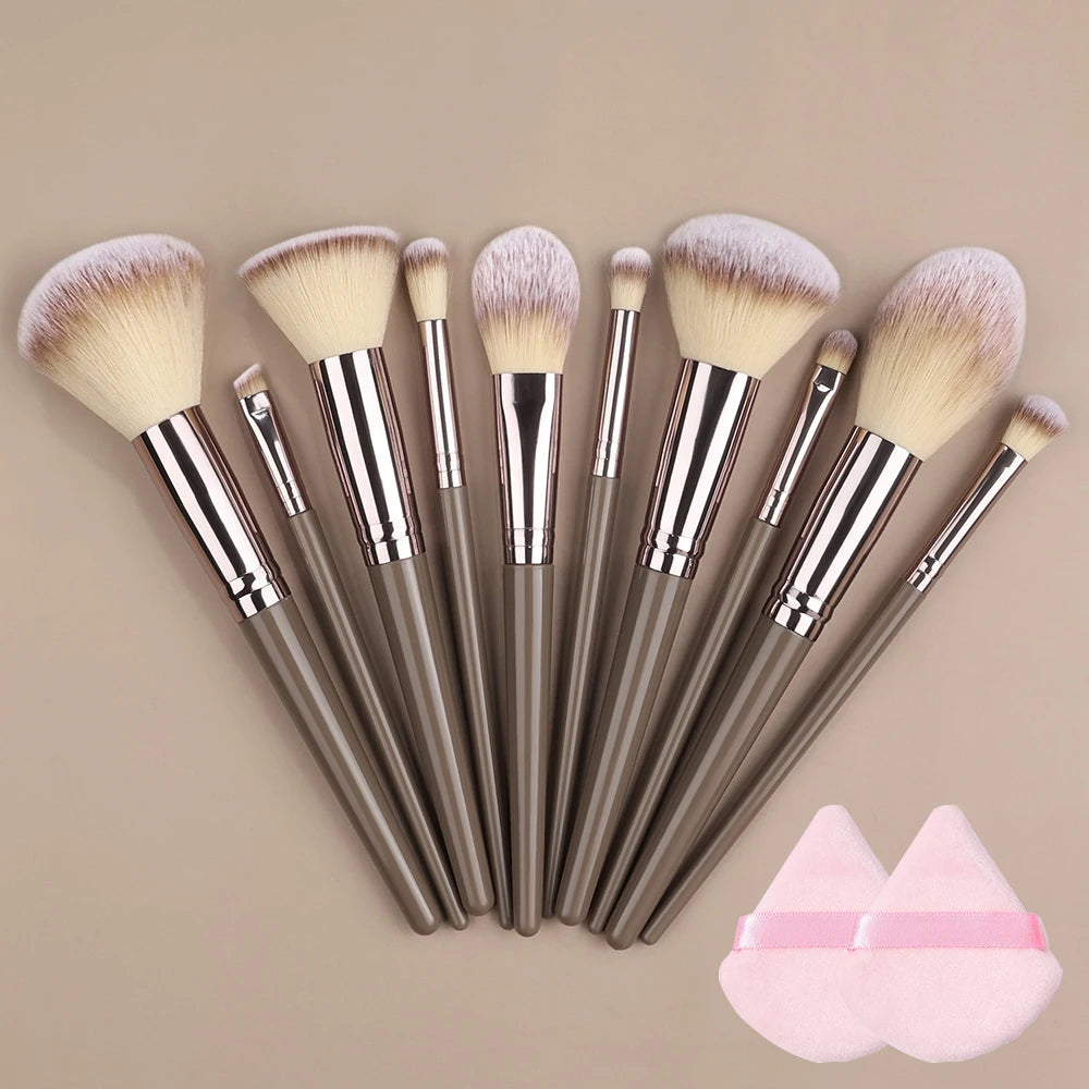 RUNTOIN Soft Fluffy Makeup Brush Set 3–20 Pcs | Blush & Foundation