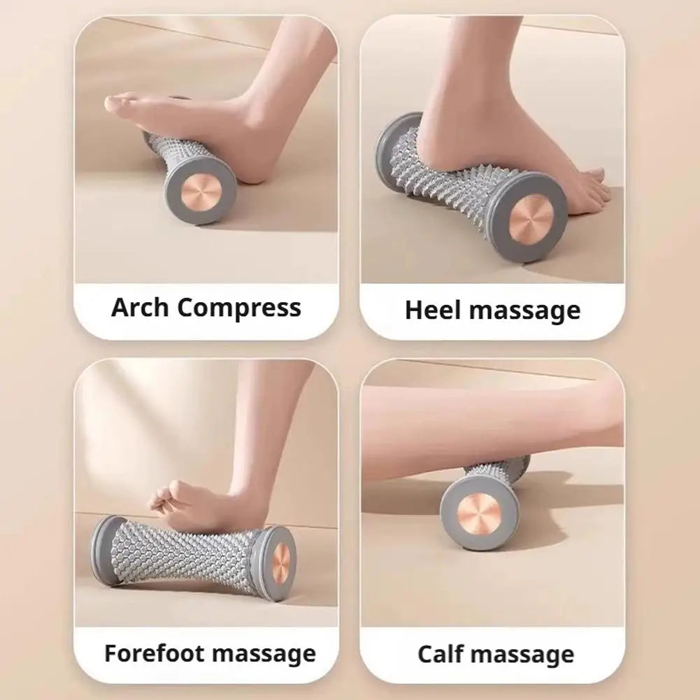 Portable Foot Massage Roller Yoga Plantar Fascia Roller Fitness Muscle Relaxation Roller Plastic Manual Leg Foot Relax Massager Peaceful Pleasures Health and Wellness