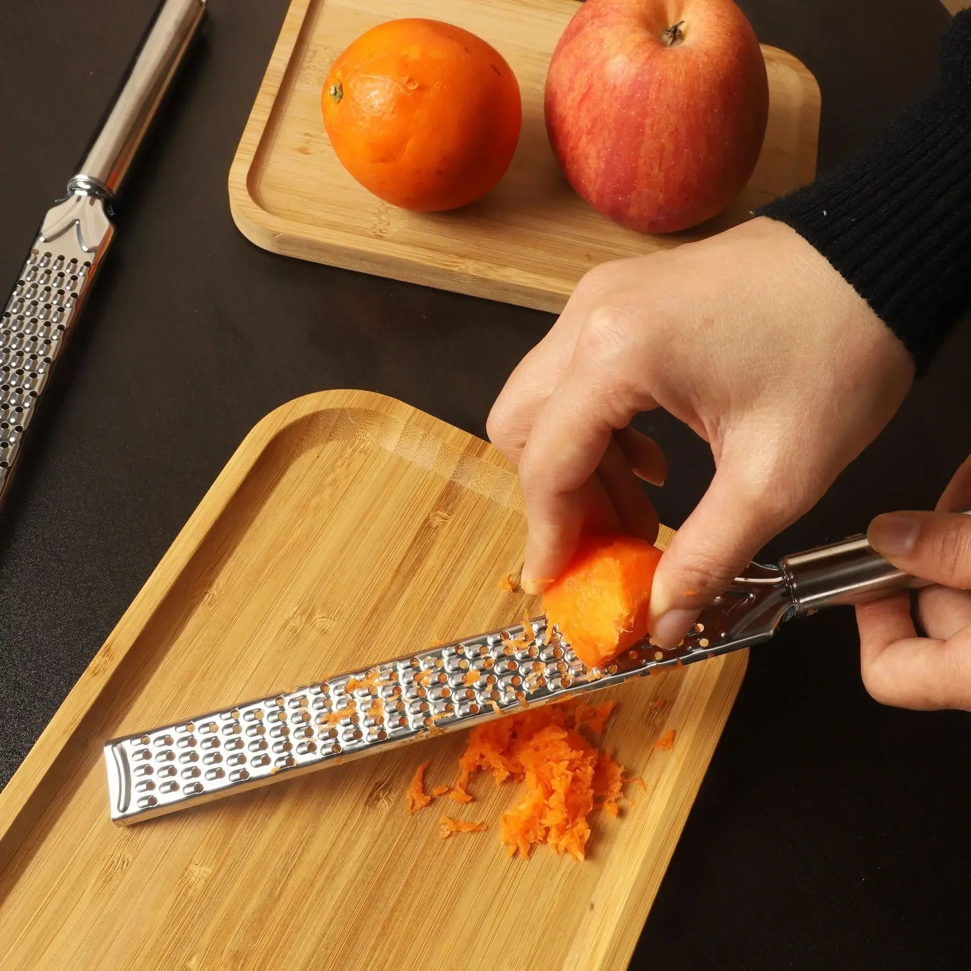 Stainless Steel Handheld Cheese Grinder Garlic Grater Vegetable Fruit Grinder Lemon Zester Citrus Ginger Cheese Grinding Tools Peaceful Pleasures Health and Wellness